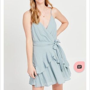 Altar’d state dress in a soft blue; perfect for a wedding guest outfit